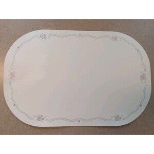 Vtg 5 Corelle Corning English Breakfast Placemats Vinyl/Foam Reversible RARE!